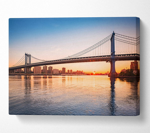  A Canvas Print of Sunset Bridges Canvas Print