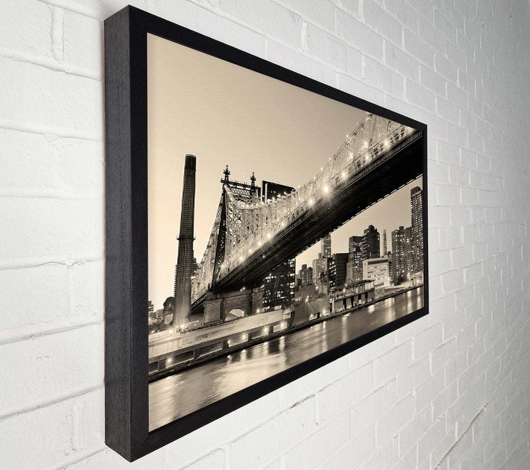 A Canvas Print of Queensboro Bridge Twilight Canvas Print