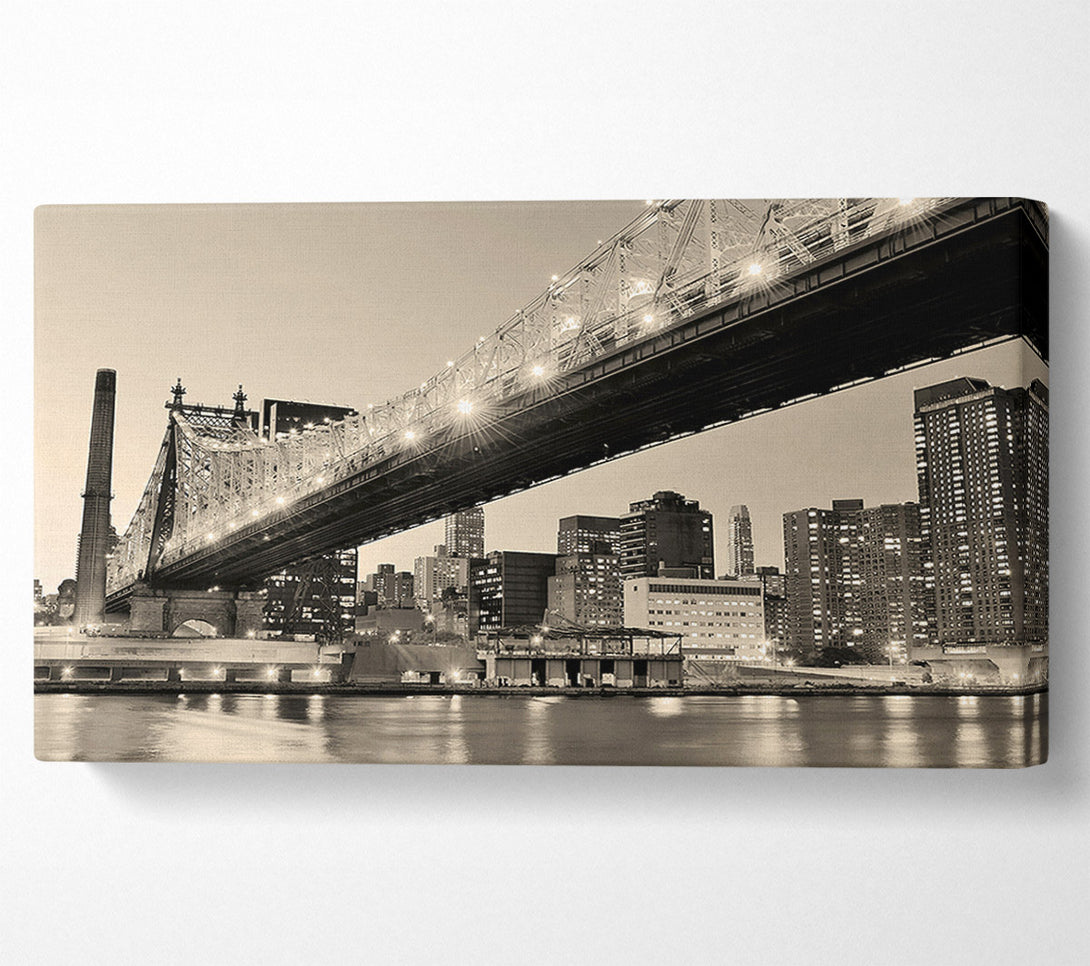  A Canvas Print of Queensboro Bridge Twilight Canvas Print