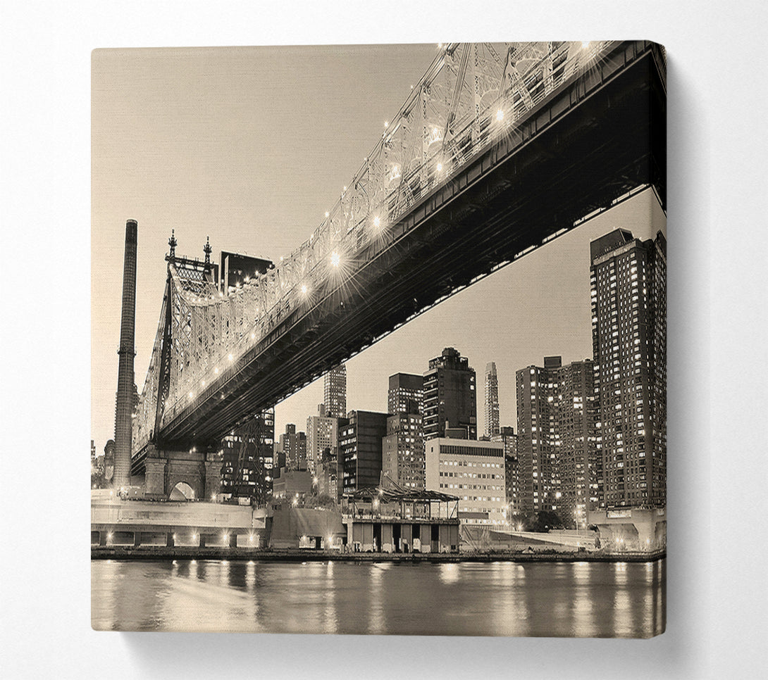  A Canvas Print of Queensboro Bridge Twilight Canvas Print