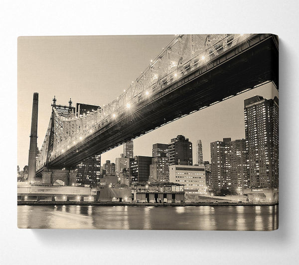  A Canvas Print of Queensboro Bridge Twilight Canvas Print