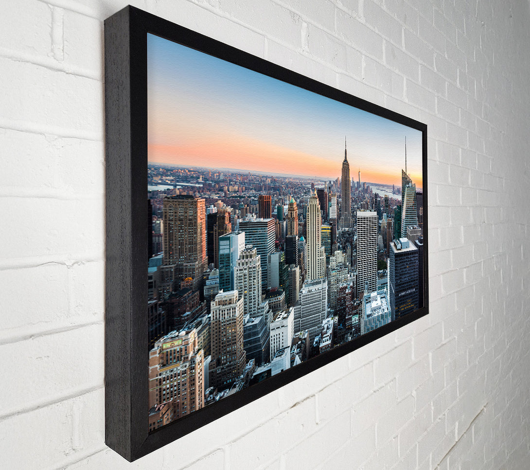  A Canvas Print of East River Through The Big City Canvas Art
