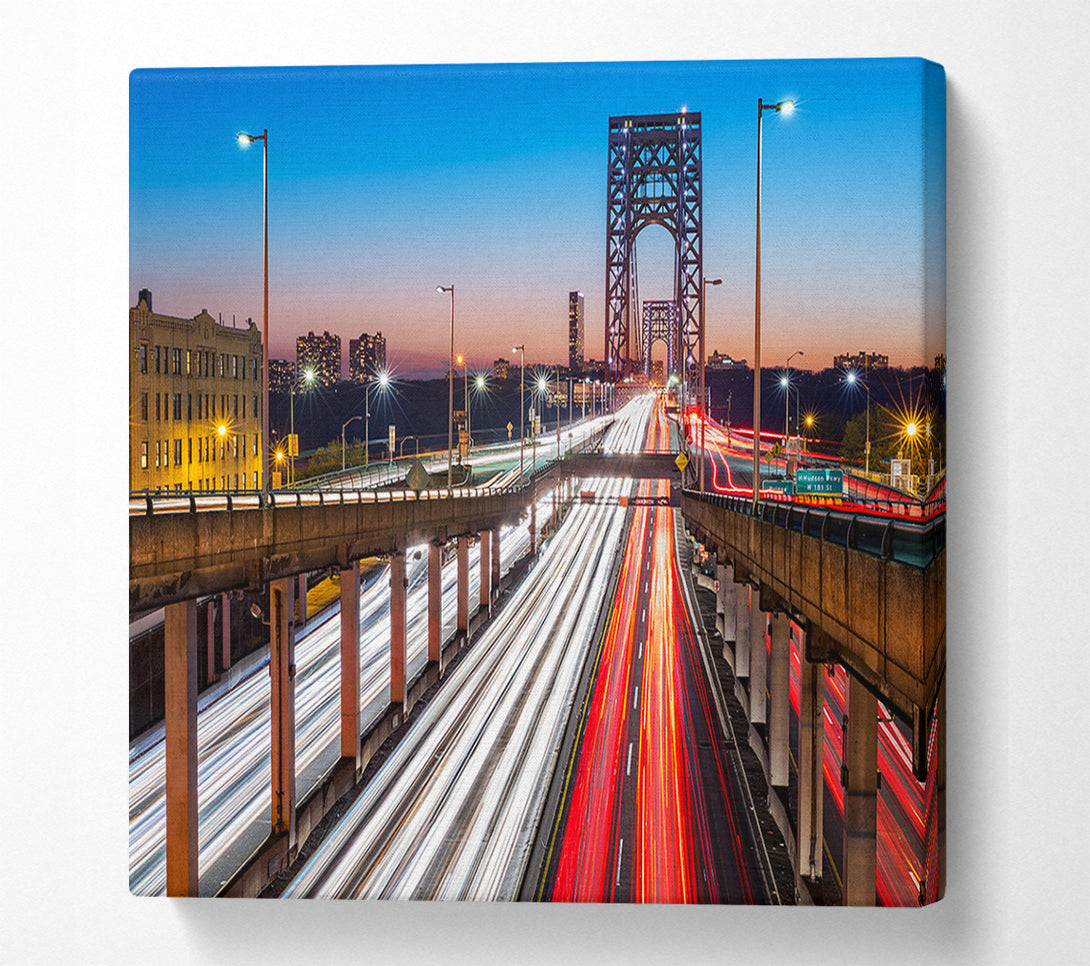  A Canvas Print of George Washington Bridge Canvas Wall Art