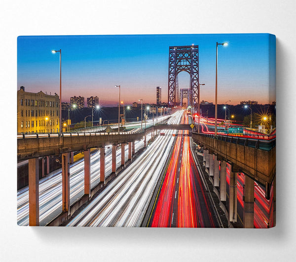  A Canvas Print of George Washington Bridge Canvas Wall Art