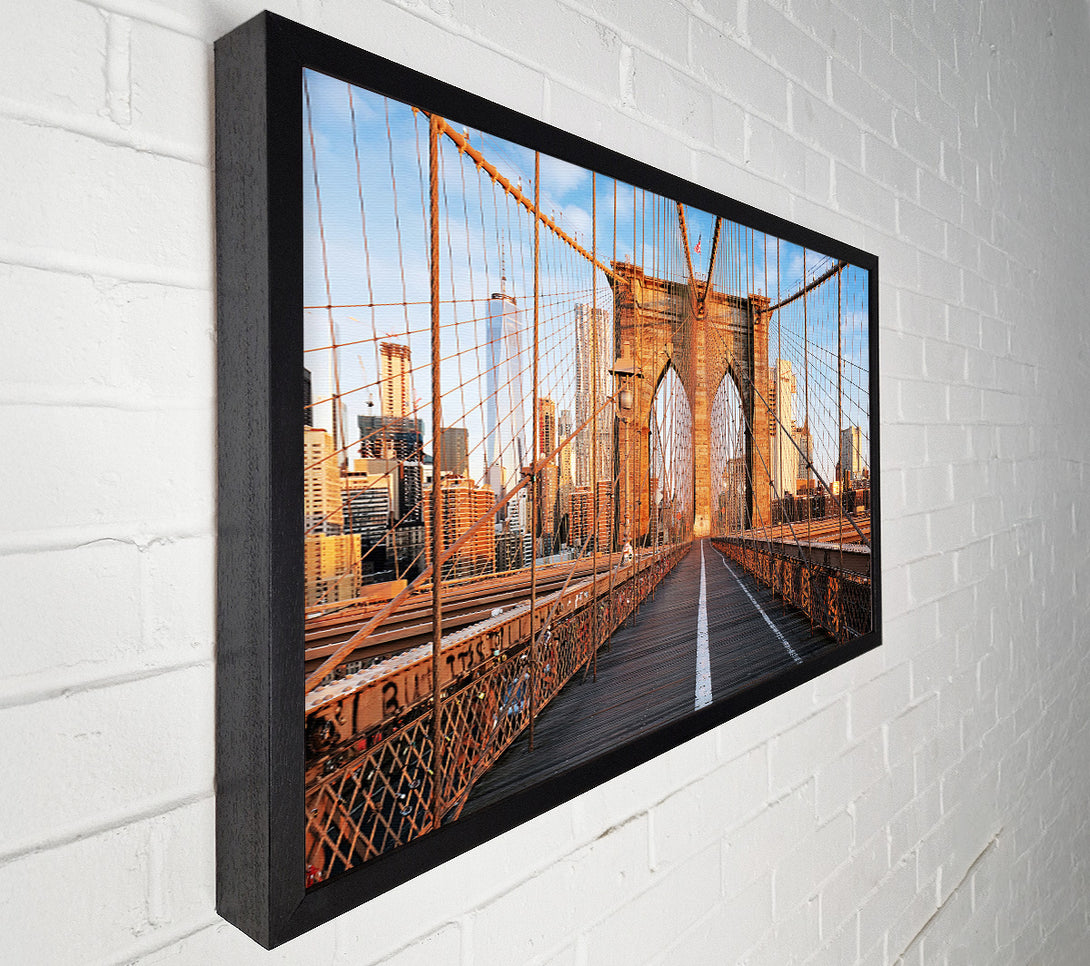  A Canvas Print of Brooklyn Bridge Structure Canvas Wall Art