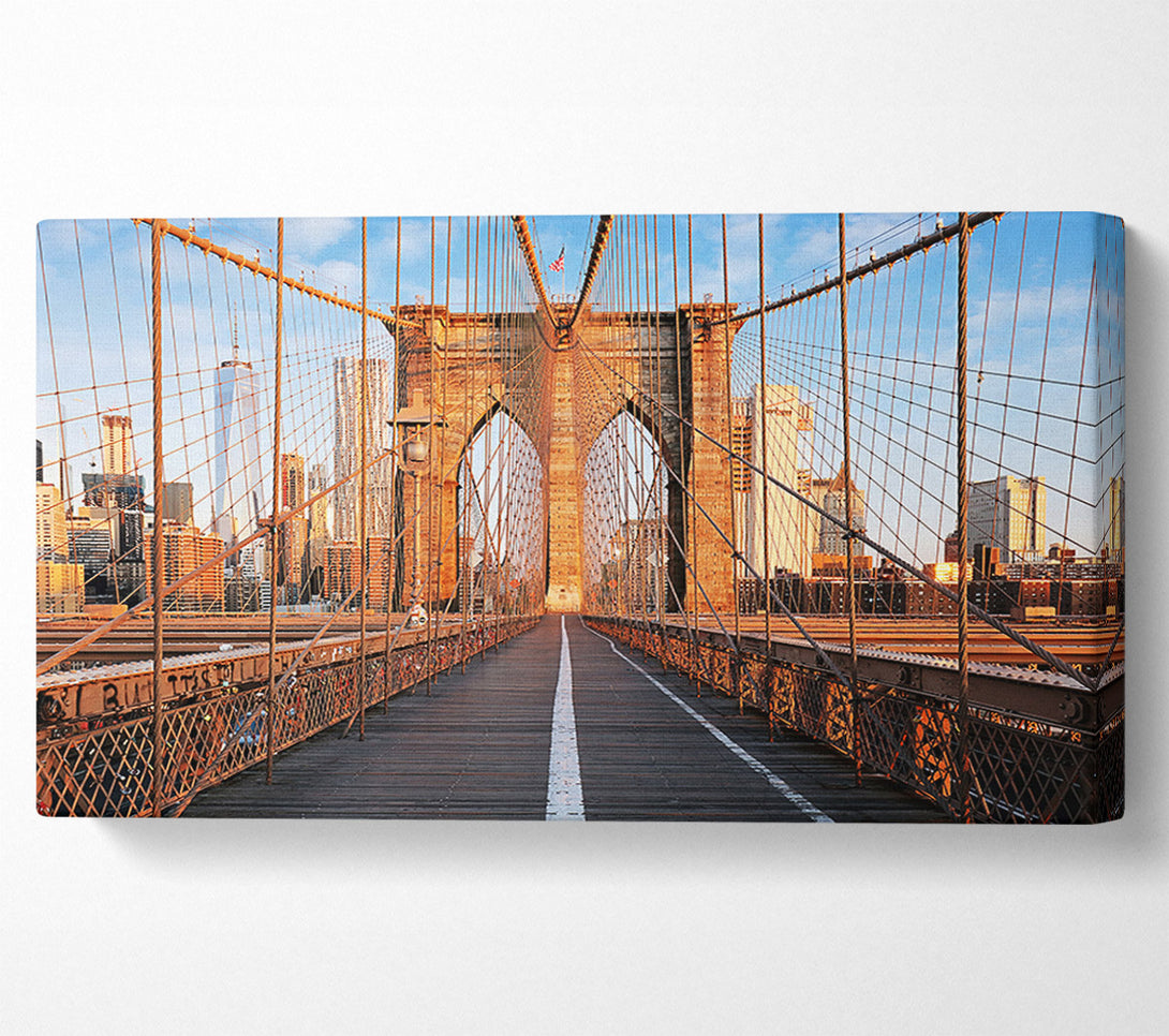  A Canvas Print of Brooklyn Bridge Structure Canvas Wall Art