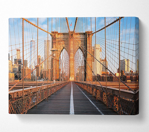  A Canvas Print of Brooklyn Bridge Structure Canvas Wall Art