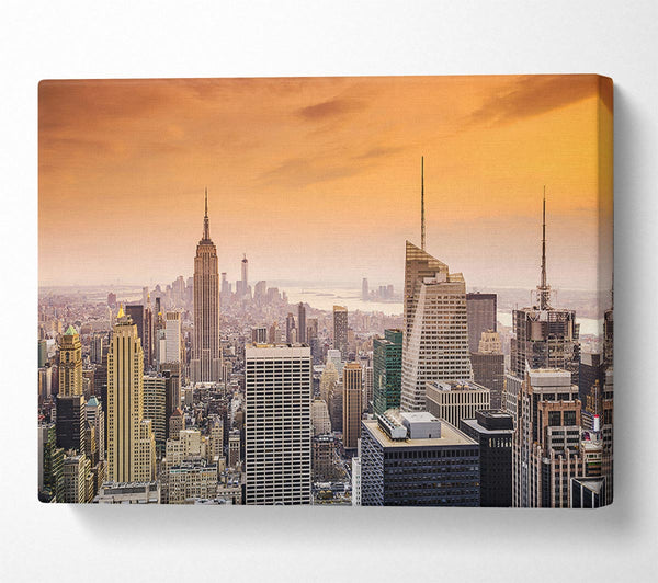  A Canvas Print of East River Sunrise Canvas Print