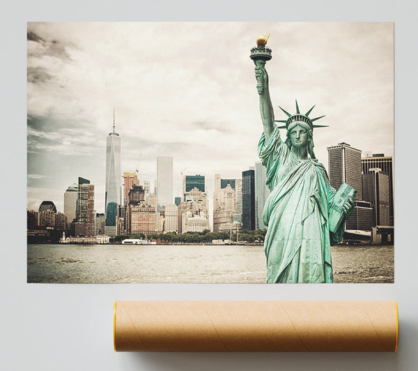 Statue Of Liberty Flame Print