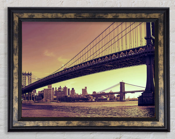 Bridges Of NYC Framed Print