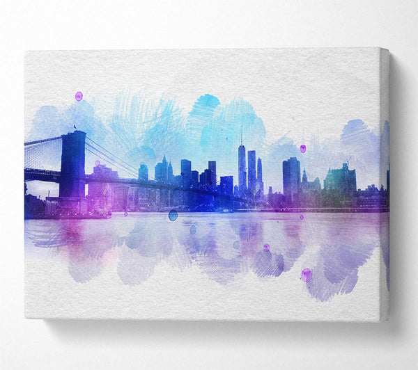  A Canvas Print of Retro NYC Canvas Art