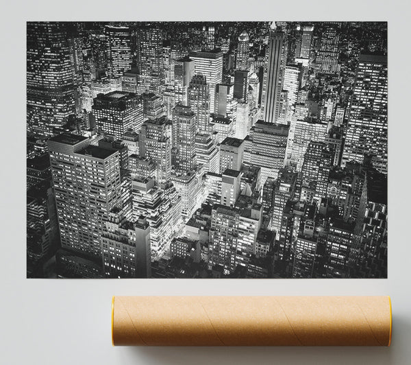 Looking Down On The Big Apple Poster