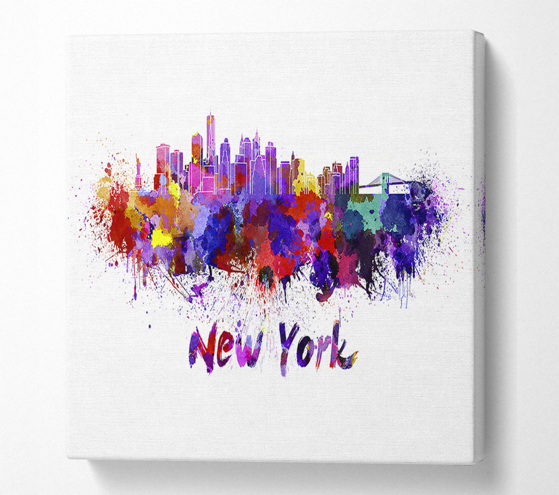  A Canvas Print of Rainbow Splash 2 Canvas Art