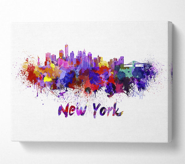  A Canvas Print of Rainbow Splash 2 Canvas Art
