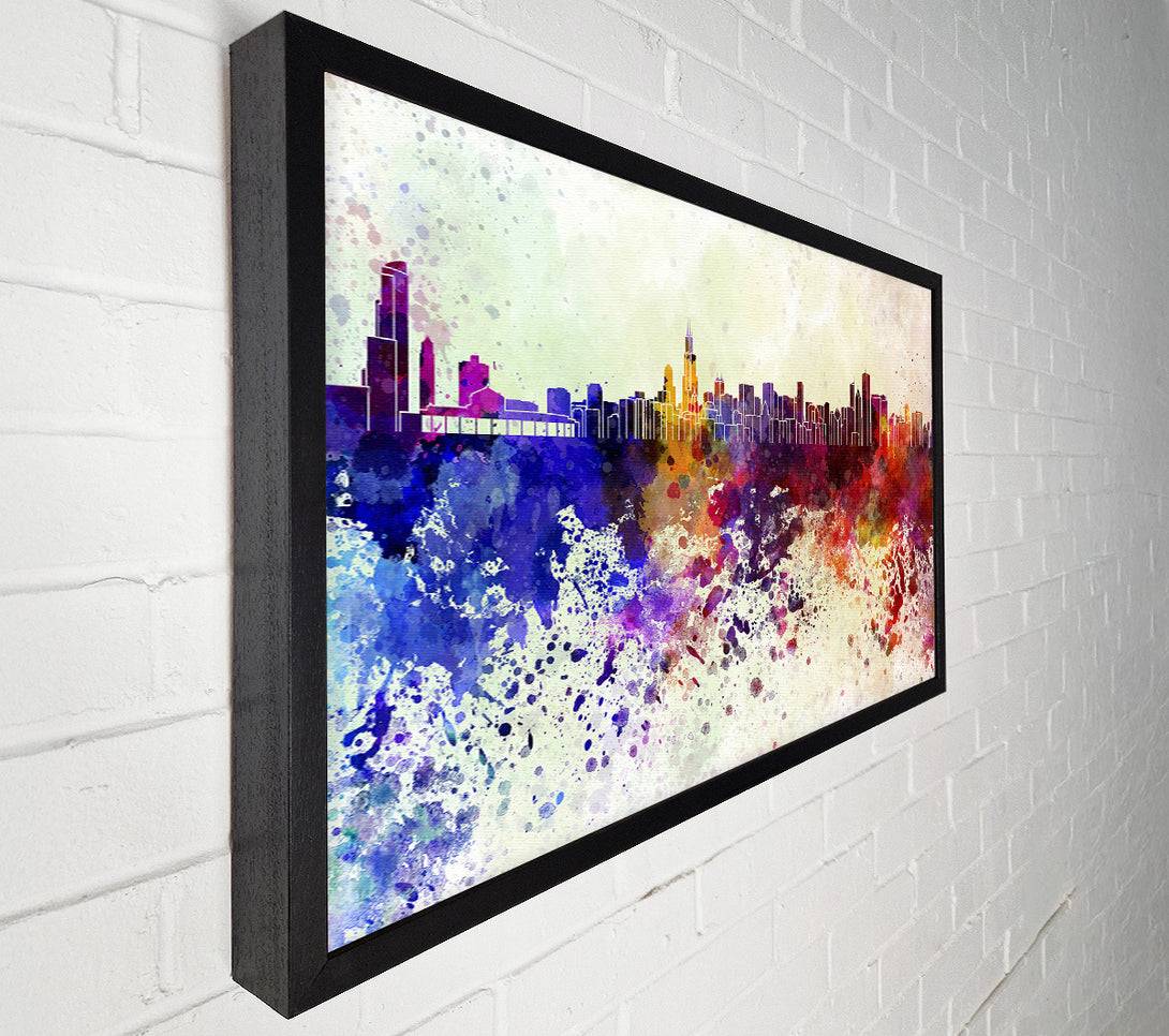  A Canvas Print of Rainbow Splash 1 Canvas Print