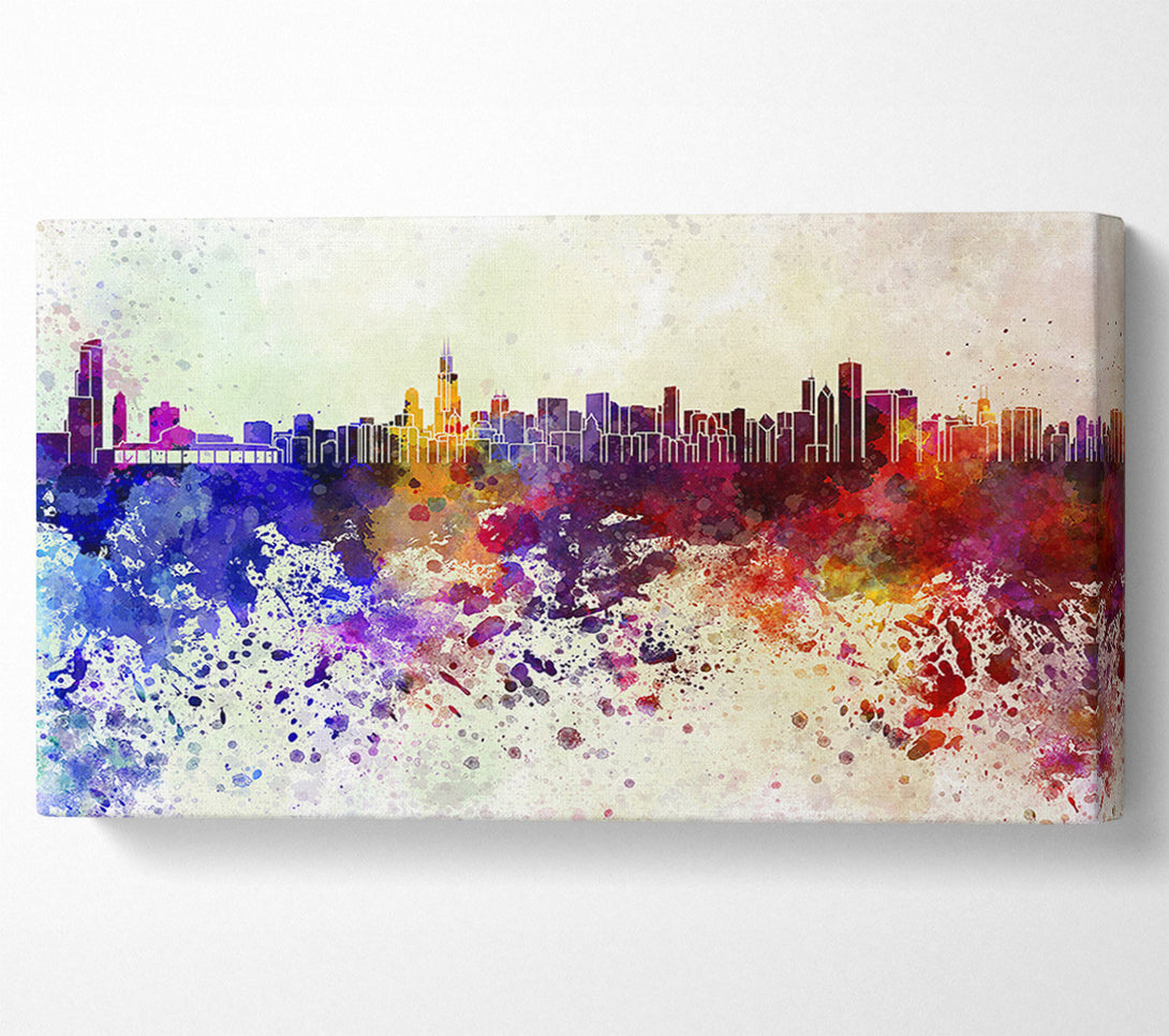  A Canvas Print of Rainbow Splash 1 Canvas Print