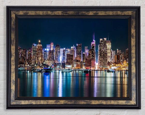 Reflections From The Big Apple Framed Print