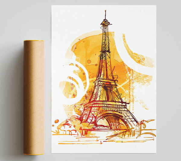 Eiffel Tower Love 5 Giclee Print