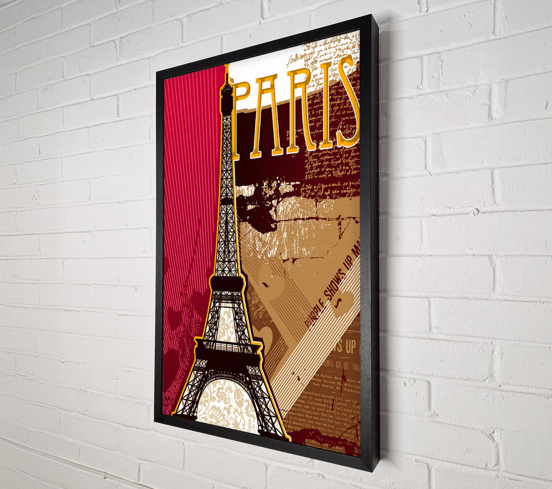  A Canvas Print of Eiffel Tower Love 4 Canvas Wall Art