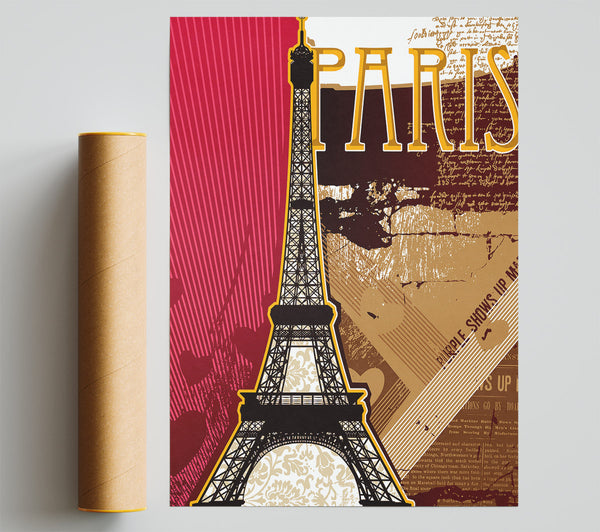 Eiffel Tower Love 4 Giclee Print