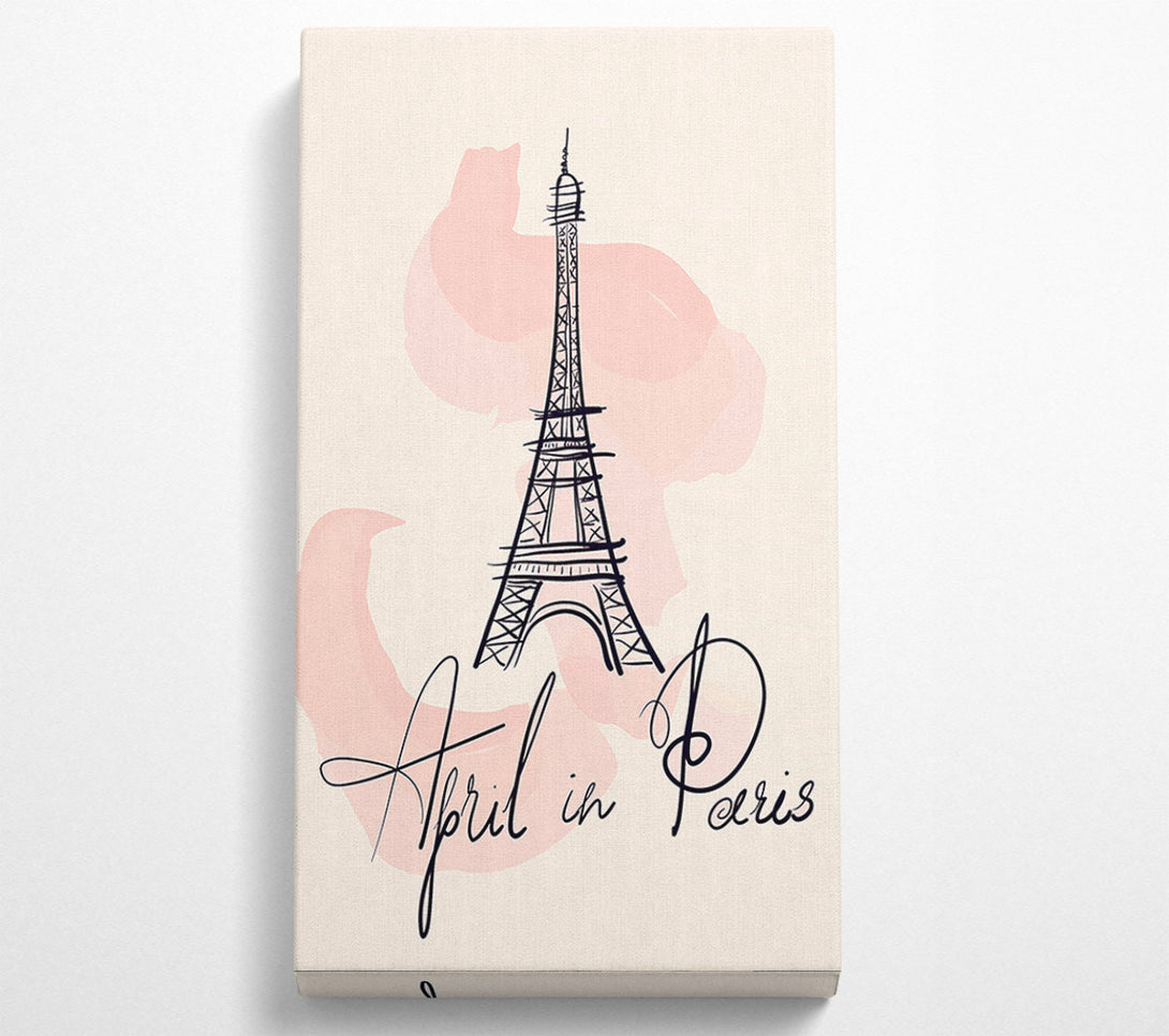  A Canvas Print of Eiffel Tower Love 3 Canvas Wall Art