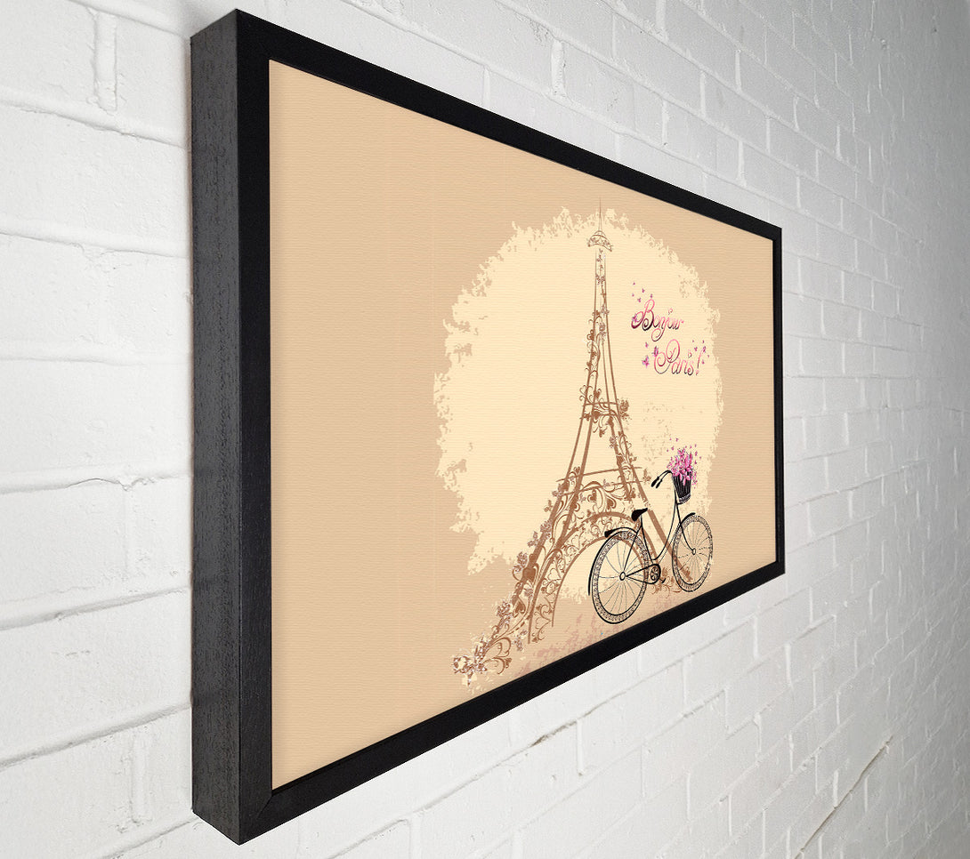  A Canvas Print of Eiffel Tower Retro 4 Canvas Print