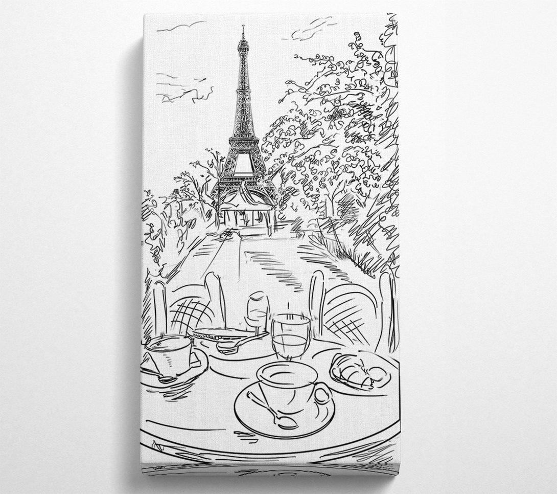  A Canvas Print of Eiffel Tower Streets 5 Canvas Wall Art