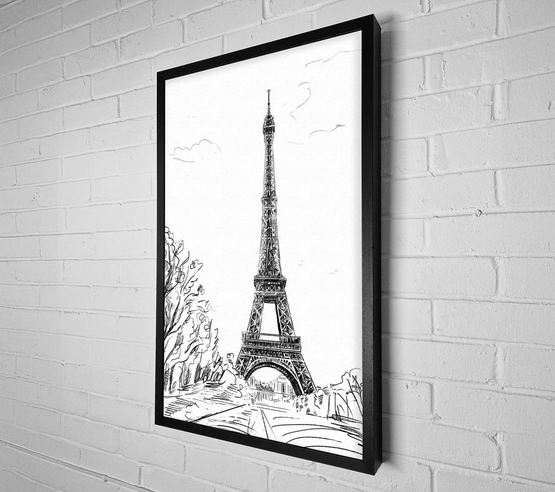  A Canvas Print of Eiffel Tower Love 6 Canvas Wall Art