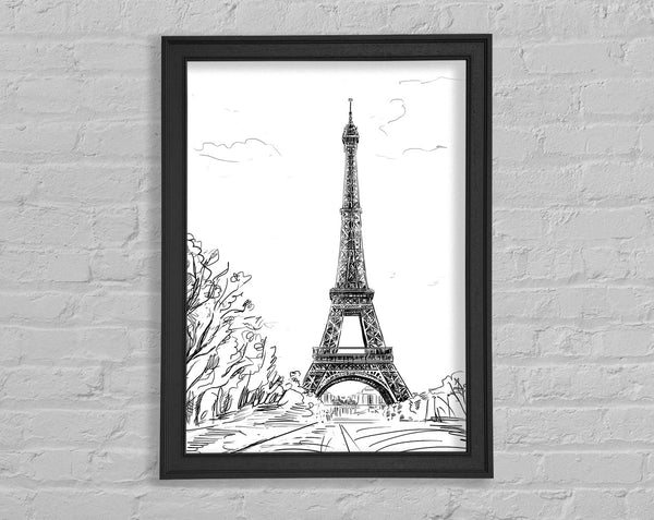 Eiffel Tower Love 6 Framed Print