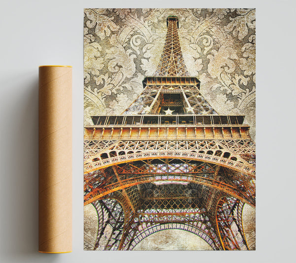 Eiffel Tower Retro 3 Print