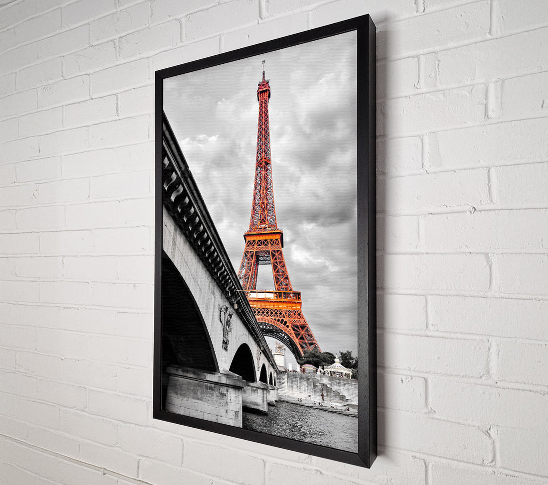  A Canvas Print of Eiffel Tower Over The River Seine 5 Canvas Art