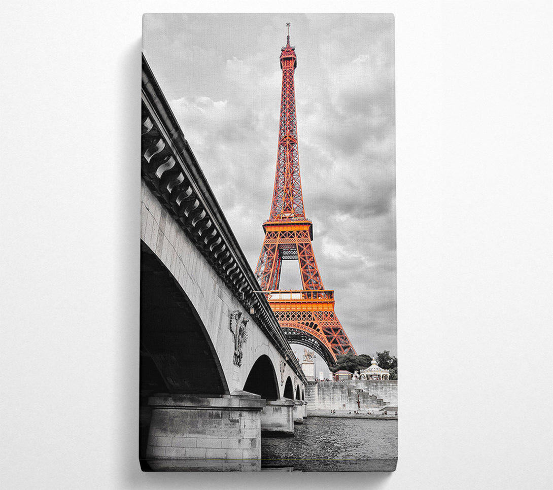  A Canvas Print of Eiffel Tower Over The River Seine 5 Canvas Art