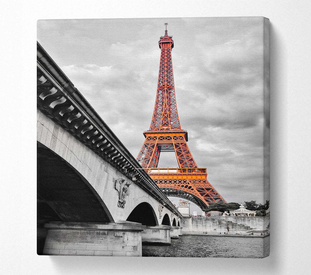  A Canvas Print of Eiffel Tower Over The River Seine 5 Canvas Art