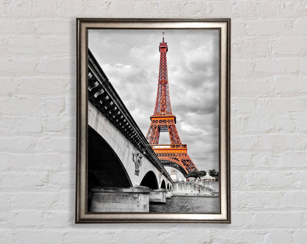 Eiffel Tower Over The River Seine 5 Framed Print