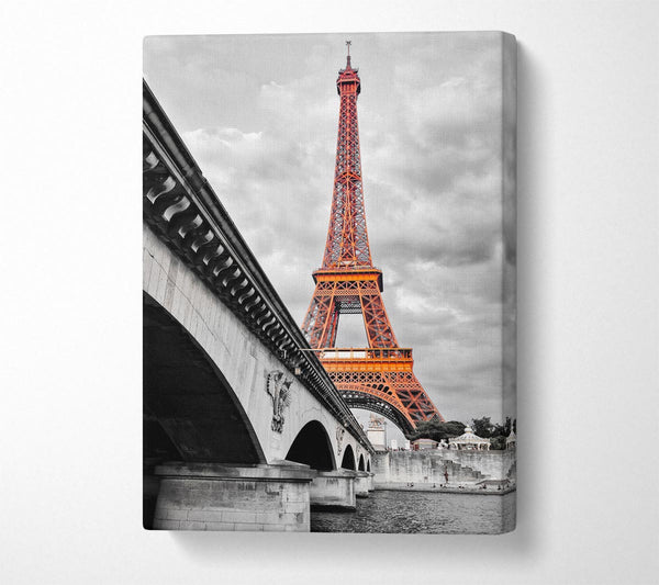  A Canvas Print of Eiffel Tower Over The River Seine 5 Canvas Art