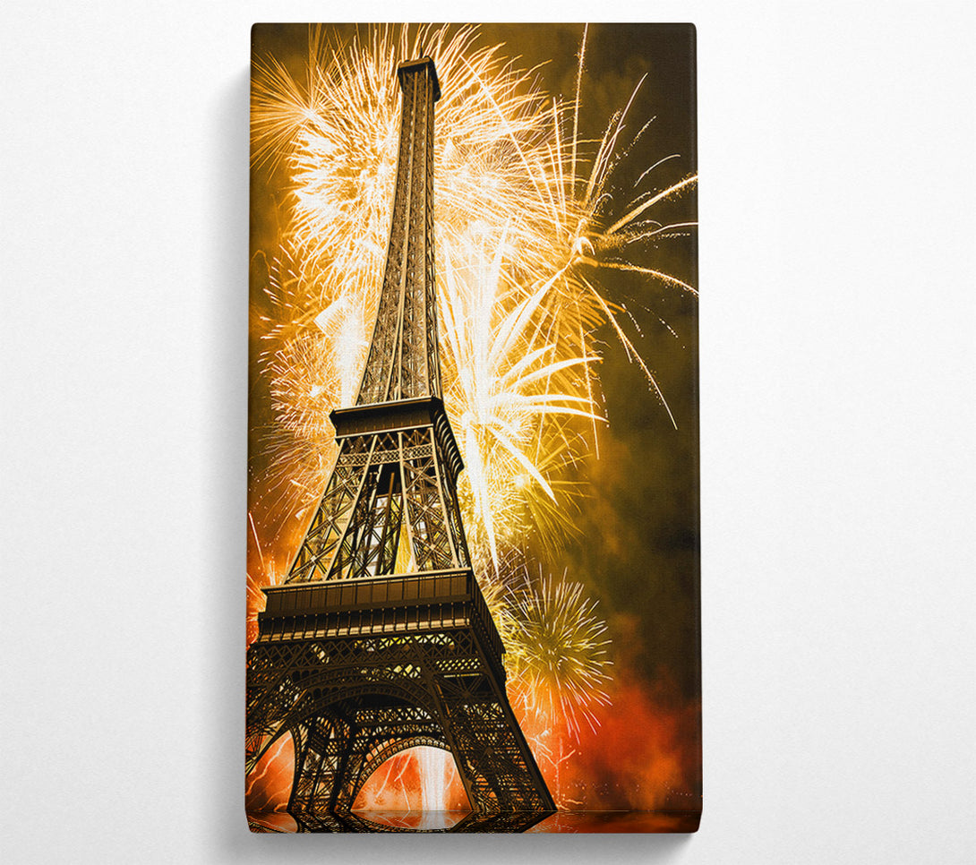  A Canvas Print of Eiffel Tower Fireworks 2 Canvas Art