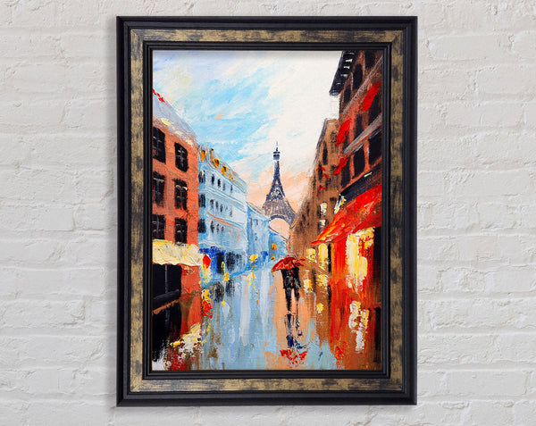 Eiffel Tower Streets 16 Framed Print