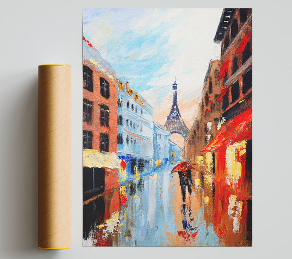 Eiffel Tower Streets 16 Giclee Print