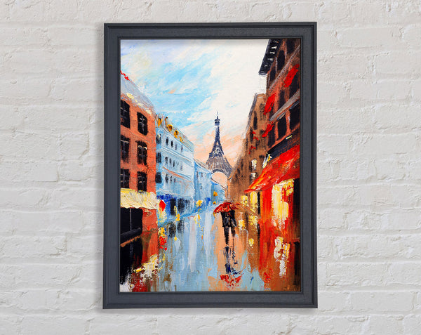 Eiffel Tower Streets 16 Framed Print