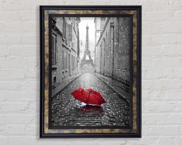 Eiffel Tower Streets 18 Framed Print
