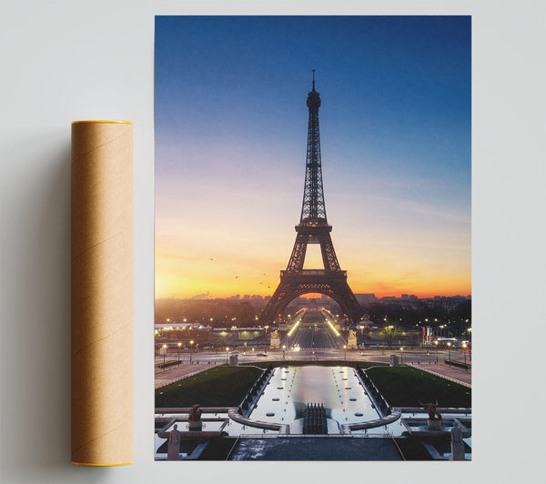 Eiffel Tower Sunset 6 Print