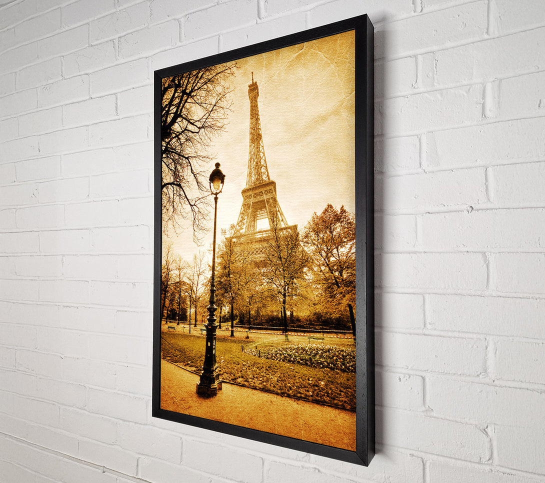  A Canvas Print of Eiffel Tower Retro 8 Canvas Wall Art