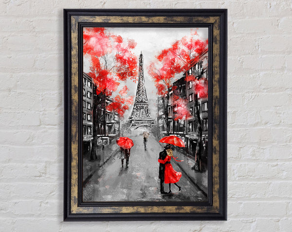 Eiffel Tower Streets 17 Framed Print