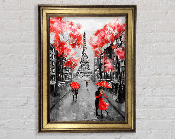 Eiffel Tower Streets 17 Framed Print