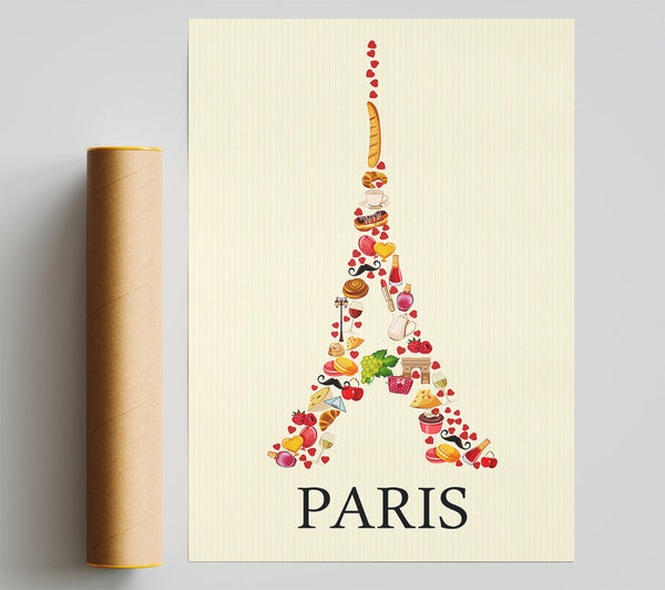 Eiffel Tower Delights Poster
