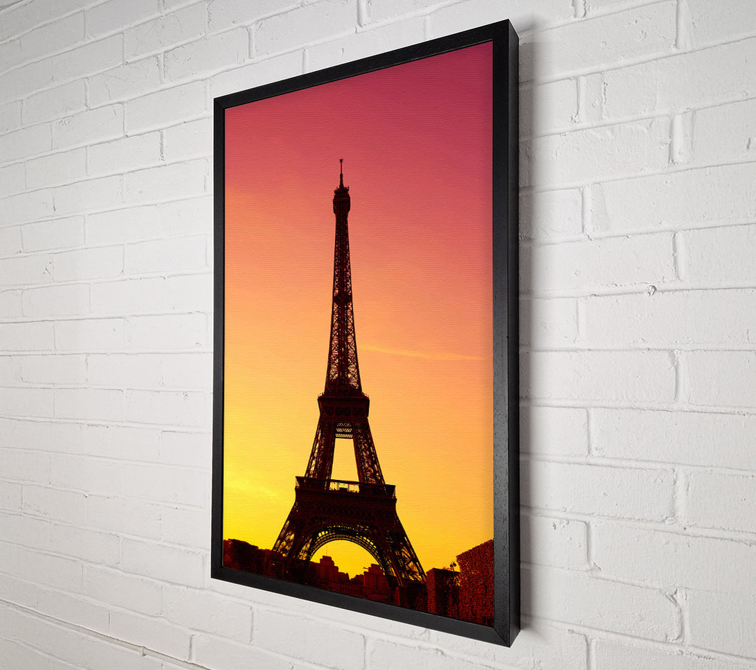  A Canvas Print of Eiffel Tower Sunset 2 Canvas Art