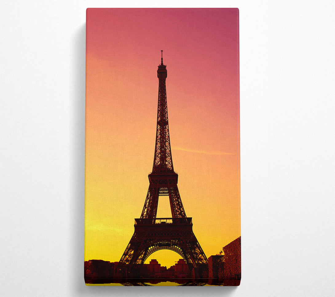  A Canvas Print of Eiffel Tower Sunset 2 Canvas Art