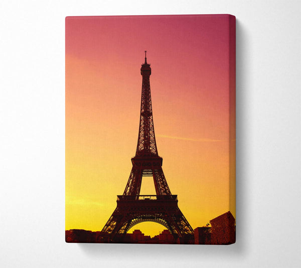  A Canvas Print of Eiffel Tower Sunset 2 Canvas Art