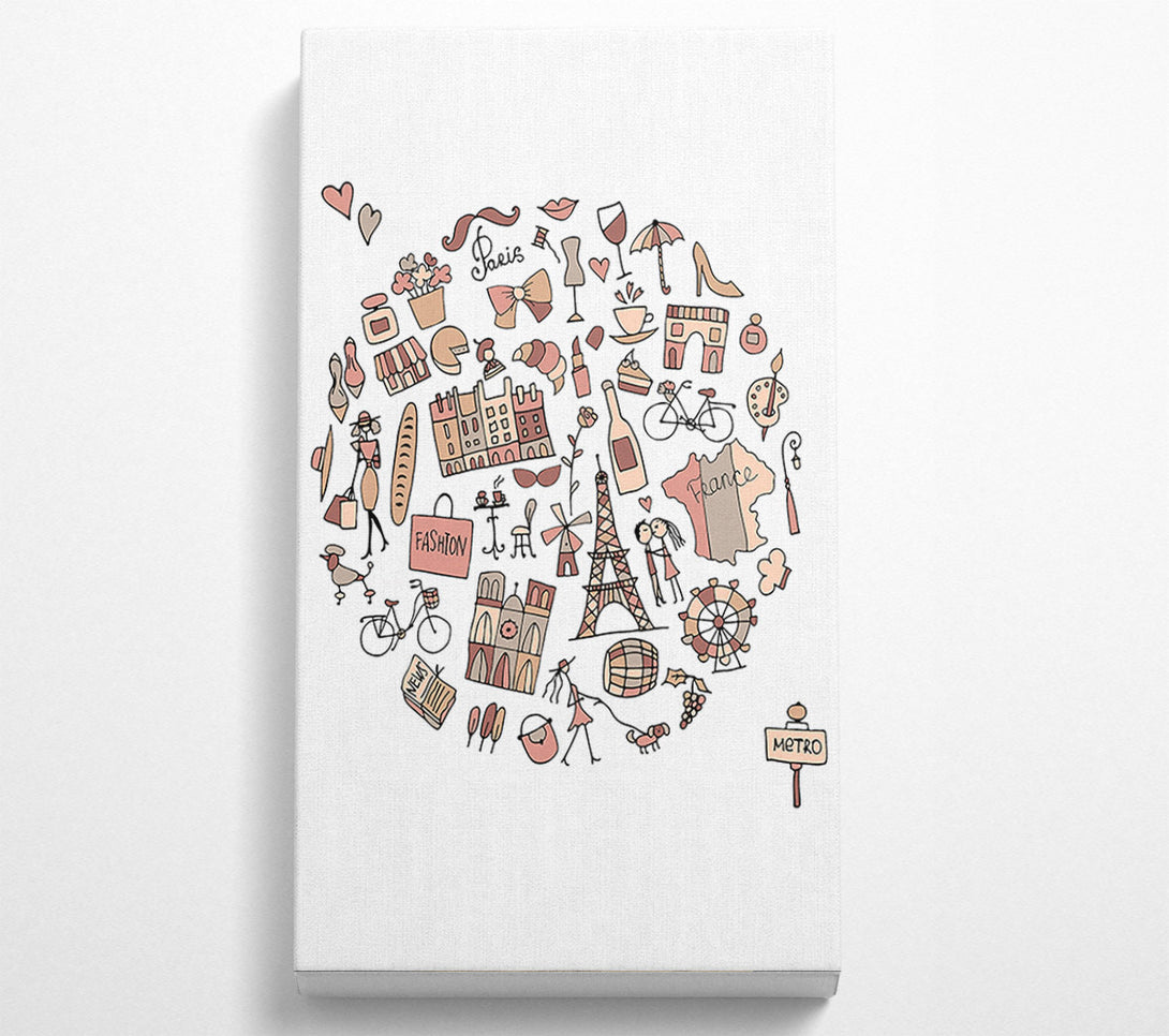  A Canvas Print of Things To Do In The City 2 Canvas Wall Art