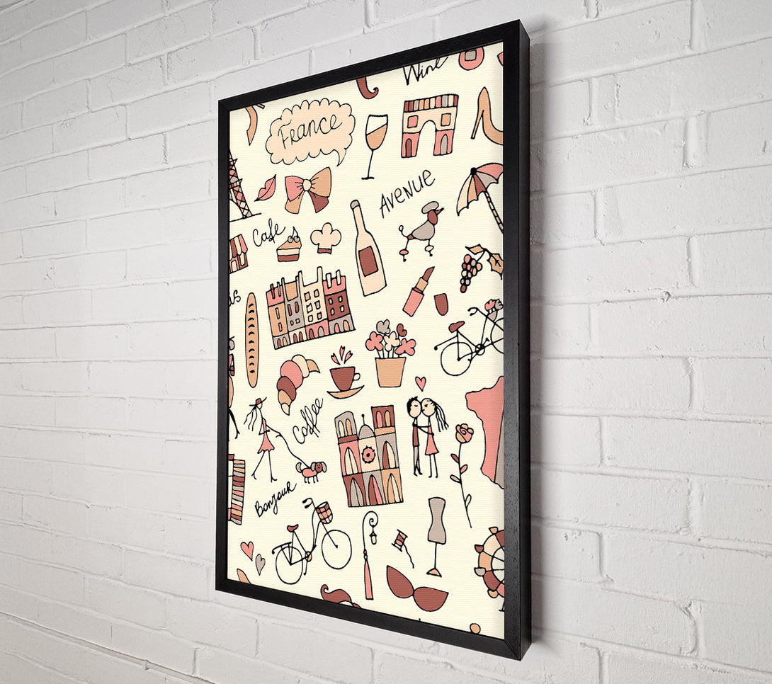  A Canvas Print of Things To Do In The City 1 Canvas Print